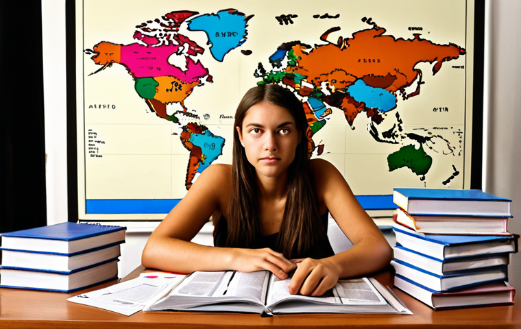 **Image Prompt:** A person sits at a desk covered in textbooks, flashcards with travel acronyms (GDS, IATA, ARC), and practice exam papers. They are highlighting a passage in a textbook about travel law with a determined expression. A world map is subtly visible in the background. The lighting is warm and inviting, suggesting focused study.